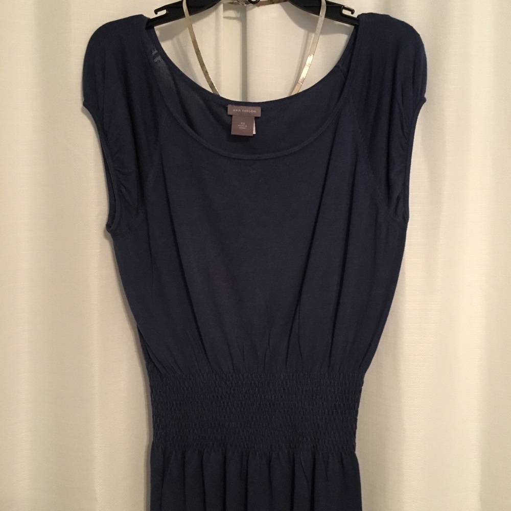 Ann Taylor Navy Sweater Top XS